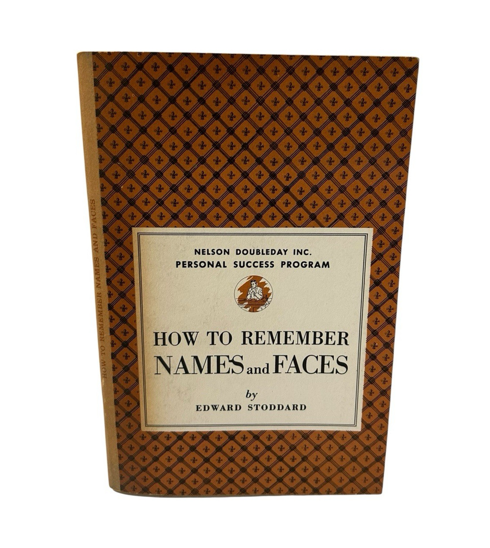 How to Remember Names and Faces, Doubleday, Edward Stoddard, 1958 People Photos